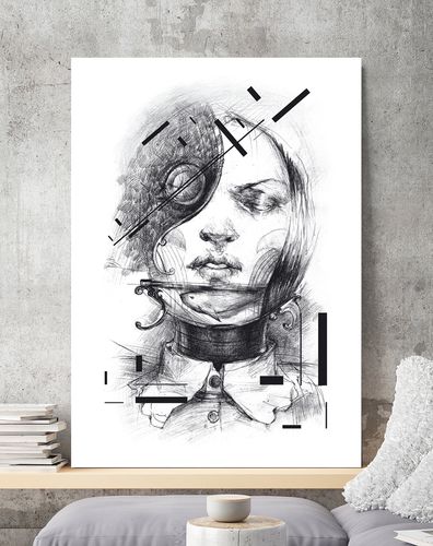 Plakat portret szkic 29,7x42 cm A3 na Arena.pl