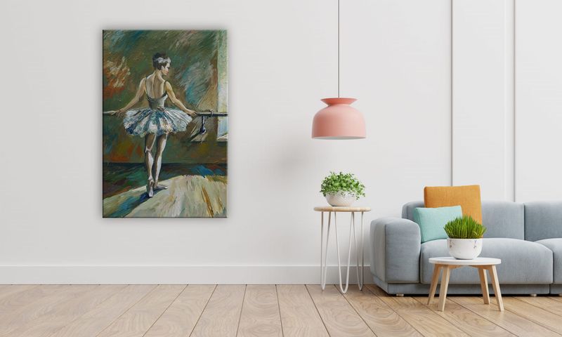 OBRAZ NA PŁÓTNIE 004 Baletnica 70x100cm zdjęcie 5