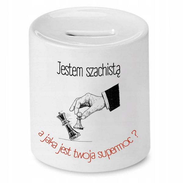 Dla Szachisty Skarbonka Jestem Szachistą Z Nadrukiem Ze Zdjęciem zdjęcie 1