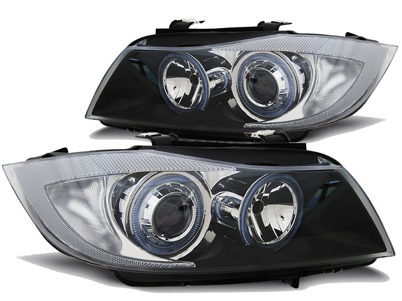 LAMPY REFLEKTORY DO  BMW E90 E91 OD 2005 DO 2008 Roku RINGI DEPO zdjęcie 3