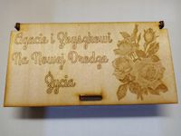 Pamiątka na Ślub Pudełko na kasę Życzenia Prezent