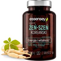ŻEŃ-SZEŃ KOREAŃSKI ZMĘCZENIE STRES ENERGIA MOCNY EKSTRAKT Z KORZENIA 90 DNI