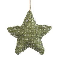 Zawieszka dekoracyjna 3x10x10CM zielony x6