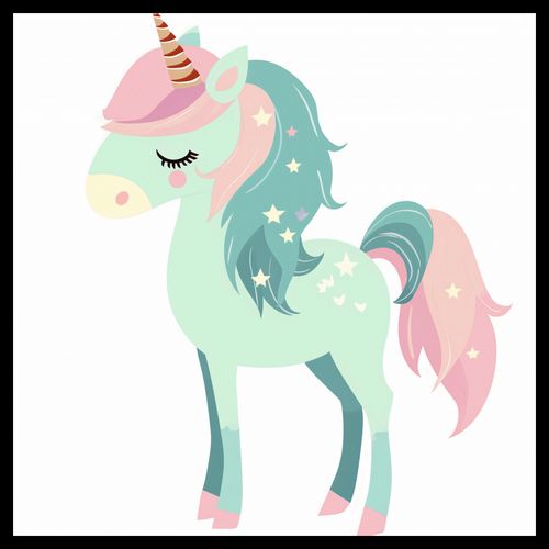 Plakat 60x60cm Jednorożec Marzeń na Arena.pl