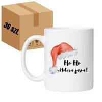 KUBEK "HO HO CHOLERA JASNA!" Wzór - Klasyczny Biały 330 ml - 36 sztuk