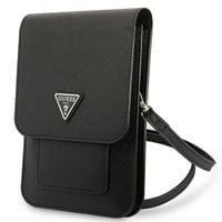 guess torebka guwbsatmbk czarny/blacksaffiano triangle