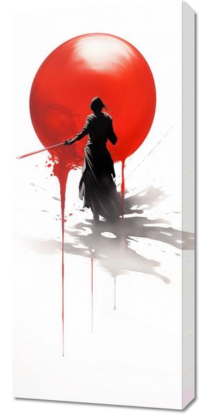 Obraz 40x90cm Samotny Samuraj zdjęcie 1