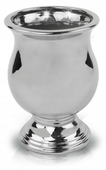 Doniczka ceramiczna urna srebrna na kwiaty ozdobna 21 cm