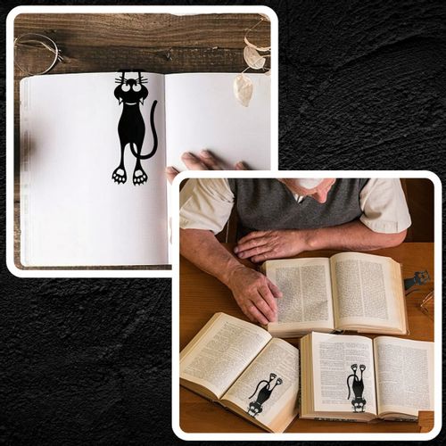 Zakładka Do Książki Unikalna Kotek Zabawna Czarny Kot Urocza Prezent na Arena.pl