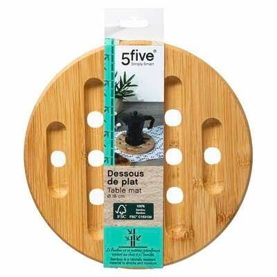 Podkładka bambusowa 18 cm okrągła zdjęcie 3