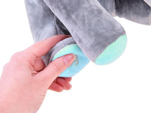 PLUSZOWY INTERAKTYWNY SŁOŃ MASKOTKA  ZAKRYWA OCZKA ŚPIEWA na Arena.pl