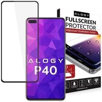 szkło alogy full glue do huawei p40 czarne