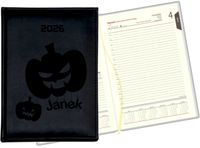 GRAWEROWANY KALENDARZ DZIENNY terminarz A5 2026 z nazwiskiem