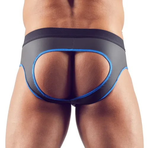 svenjoyment jockstrap xl czarno-niebieski z zamkiem i otwartym tyłem na Arena.pl