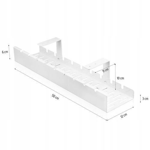 ORGANIZER NA KABLE PRZEWODY POD BLAT BIURKO KOSZYK PÓŁKA PROWADNICA KABLOWA na Arena.pl