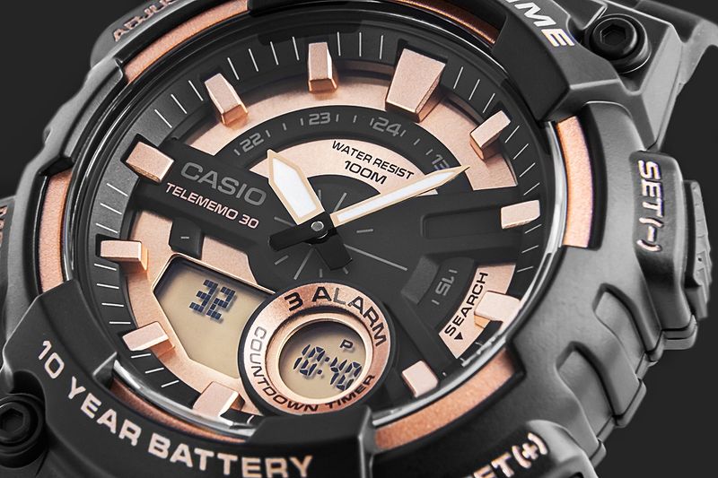 zegarek męski casio gerton aeq-110w-1a3vdf + box zdjęcie 4