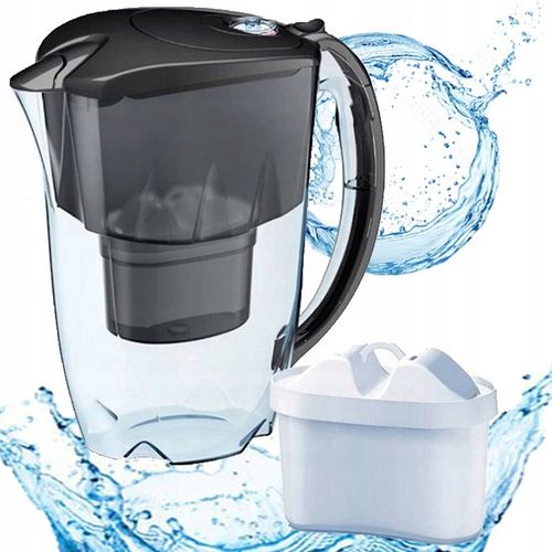 DZBANEK FILTRUJĄCY AQUAPHOR CZARNY JASPER 2,8 l + wkład Maxfor + FILTR na Arena.pl