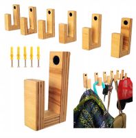 Drewniany Wiszacy Wieszak do Sauny Przedpokoju Sklejka Lakierowana Drewno