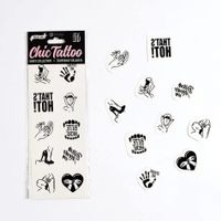 Set Of 10 Temporary Tattoos - Kinky Collection