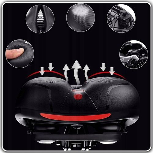 WYGODNE SIODEŁKO ROWEROWE PIANKA WYSOKO ELASTYCZNA + JARZMO DO MOCOWANIA na Arena.pl