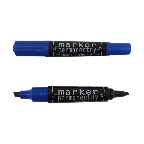 marker permanentny 89005 dwustronny niebieski zdjęcie 1
