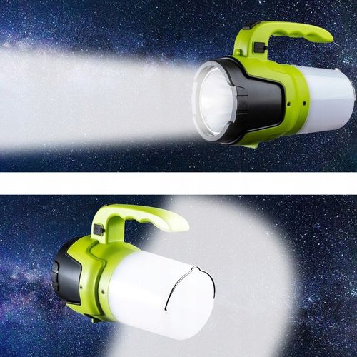 Latarka Szperacz LED 2w1 Akumulatorowa Mocna Lampa Kempingowa Turystyczna na Arena.pl