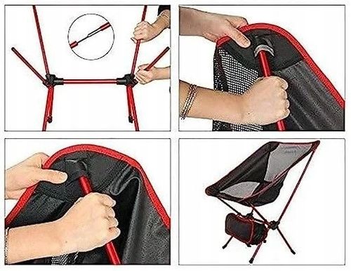 Krzesełko Maxima ultralekkie czarny na Arena.pl