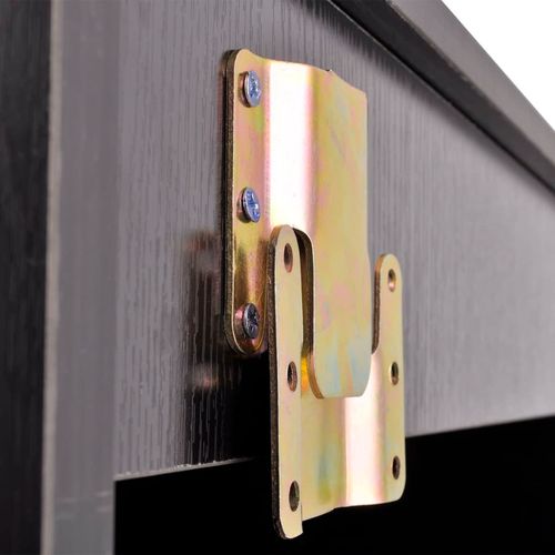 Zestaw mebli łazienkowych z umywalką i baterią 4 części czarny na Arena.pl