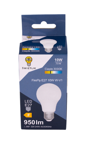 Żarówka LED A60 E27 10W Barwa Biała Ciepła na Arena.pl