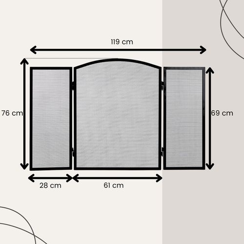 PARAWAN KOMINKOWY EKRAN do Kominka OSŁONA OCHRONNA Kratka XL na Arena.pl