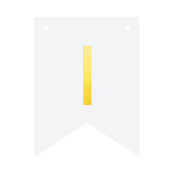 Baner DIY 16 cm - literka I zdjęcie 8