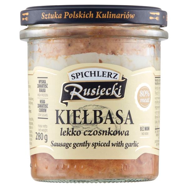Spichlerz Rusiecki Kiełbasa lekko czosnkowa 280 g zdjęcie 1
