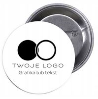 Przypinki Reklamwe Badziki Butony z Logo Herbem Grafiką Buttony 56mm