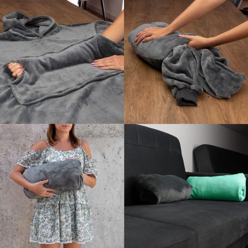 Bluzair SUPER MAMA - Bluza koc - Szary na Arena.pl