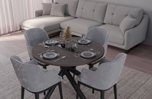 Okrągły Stół Norway Loft 110cm Orzech Wisconsin na Arena.pl