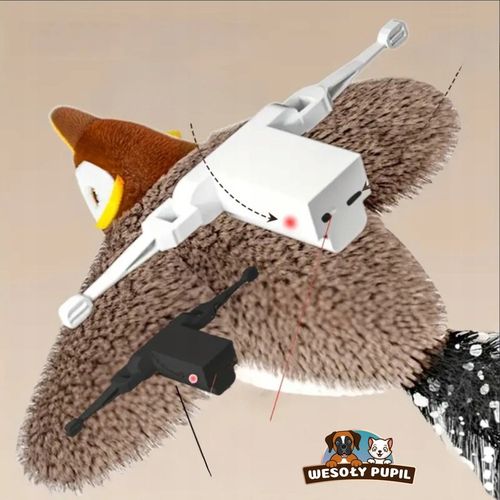 Zabawka dla kota INTERAKTYWNA latający PTAK z dźwiękiem na USB z na Arena.pl