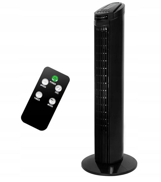 Stojacy wentylator kolumnowy podlogowy wiatrak wiatrak podlogowy z pilotem zdjęcie 5