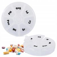 Kasetka tygodniowa na leki 1 przegródki na dobę