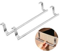 Wieszaki srebrne 2szt na szafkę drzwi kuchenne łazienkowe na ręczniki