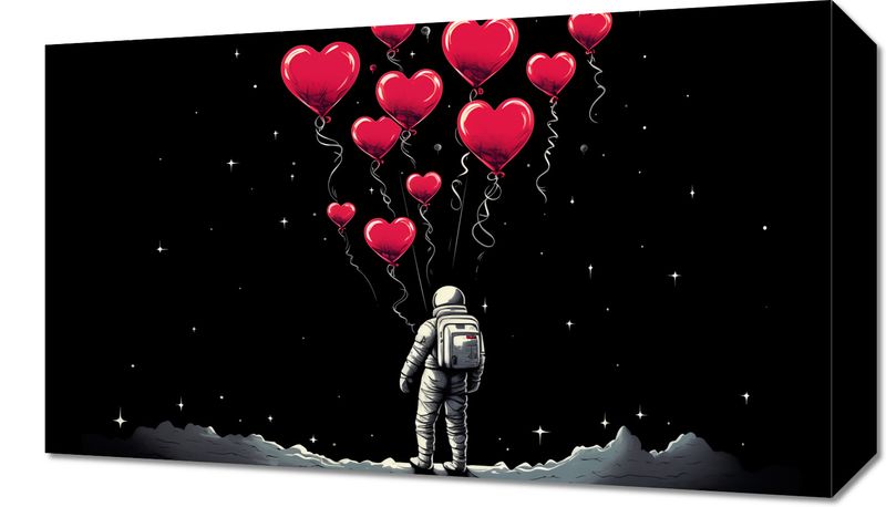 Obraz 50x30cm Astronauta Własnych Celi zdjęcie 1