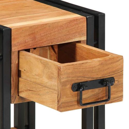 Szafka Nocna 2 pcs Brązowy 30 x 30 x 40 cm lite drewno akacjowe na Arena.pl