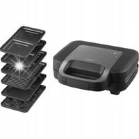 Toster opiekacz do kanapek XL 6w1 Sencor SSM 9860BK 1000W Gofrownica Grill