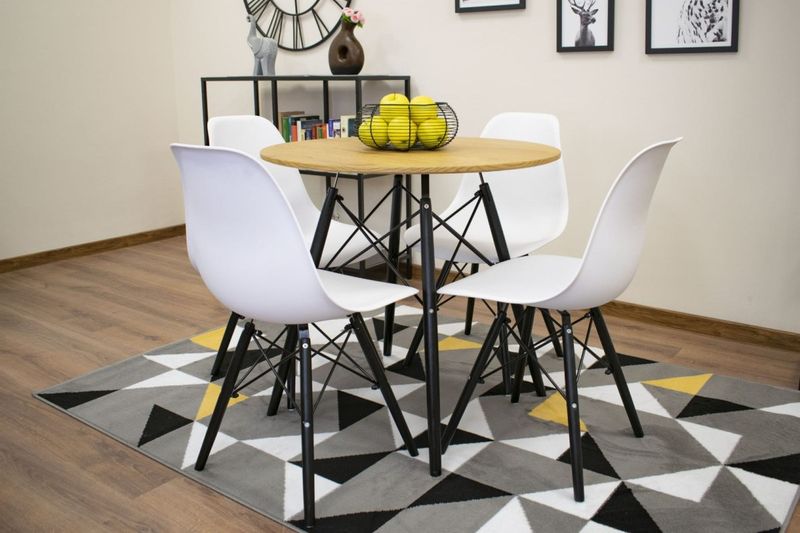 Stół TODI Okrągły 80cm - dąb zdjęcie 12