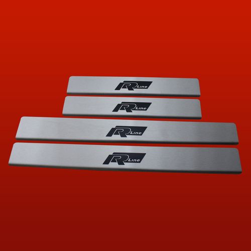 Listwa progowa VOLKSWAGEN POLO MK5 6R RLINE Stal nierdzewna 304 mat 4szt na Arena.pl