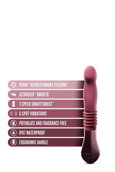 temptasia trixie thrusting dildo wine zdjęcie 2