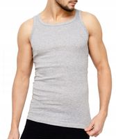 PODKOSZULKA KOSZULKA MĘSKA 100% BAWEŁNA GŁADKA SZARA OKRĄGŁY - 2XL
