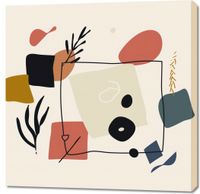 Obraz 90x90cm Abstrakcyjny Dialog