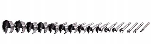 SĘKOWNIKI FREZY WIERTŁA DO DREWNA 6-54 mm 16 el na Arena.pl