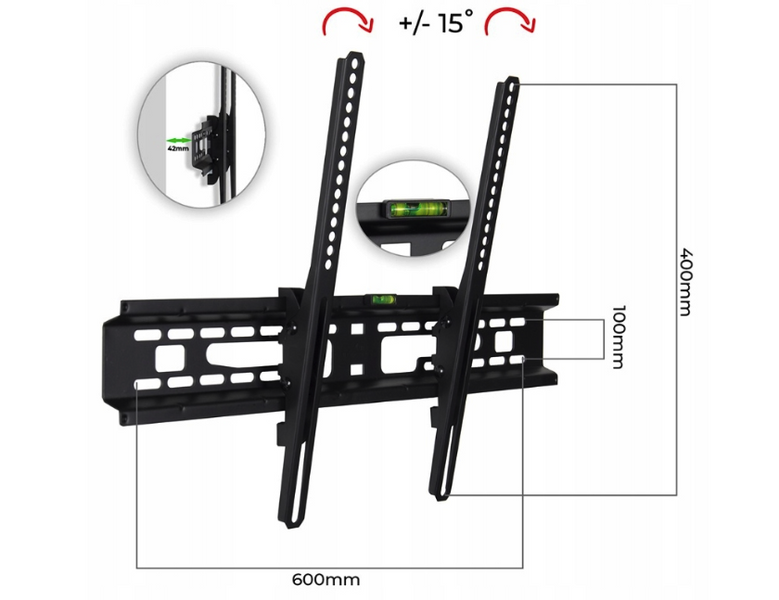 Uchwyt LCD KG-1011 32-65 cali KING MOUNT zdjęcie 3