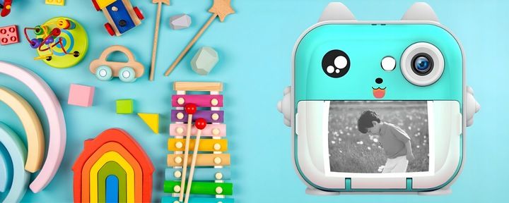 APARAT NATYCHMIASTOWY DLA DZIECI DRUKUŚ DRUKARKA Z KARTA 32GB + 3 ROLKI zdjęcie 7